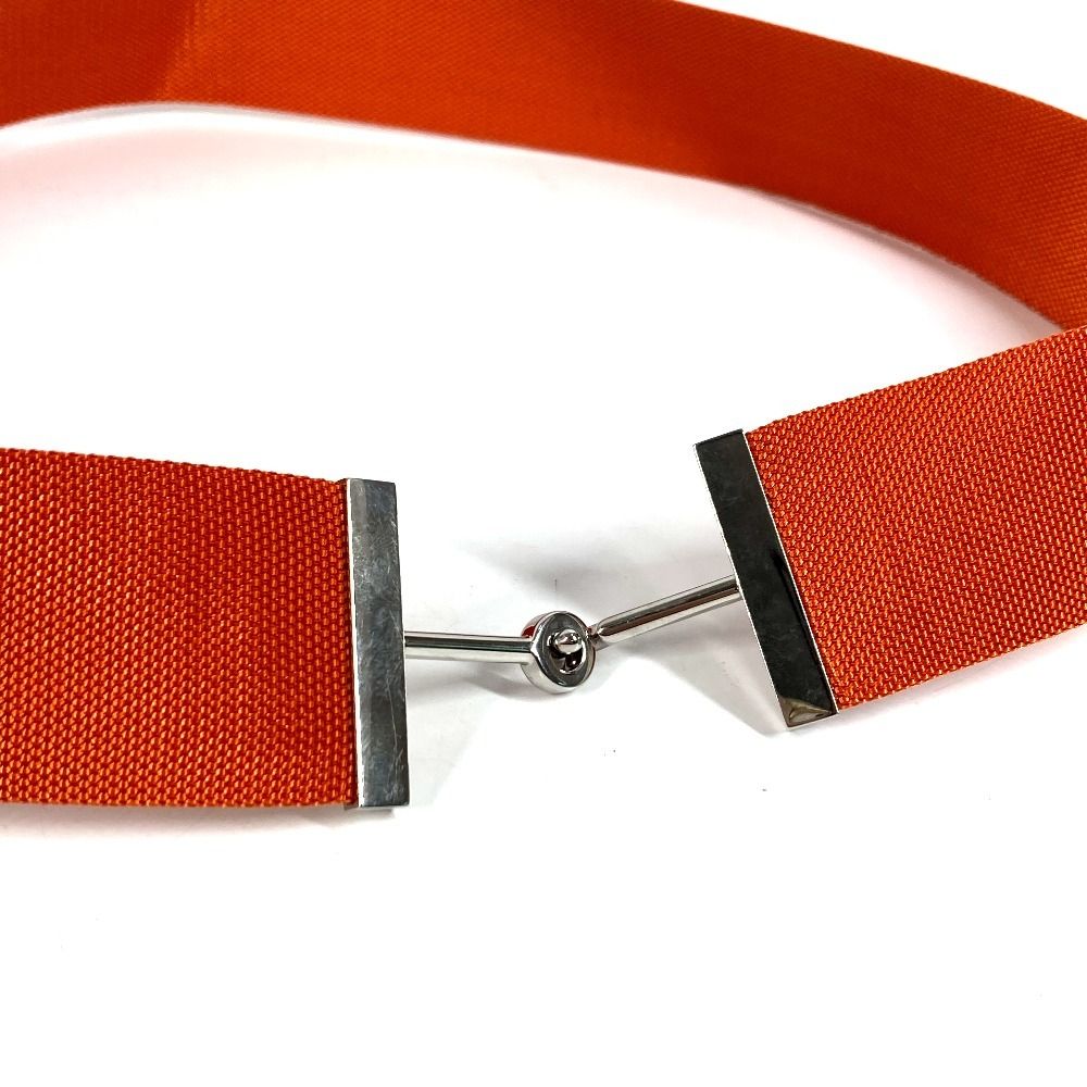 Hermes Belt Logo Canvas Orange — view 3