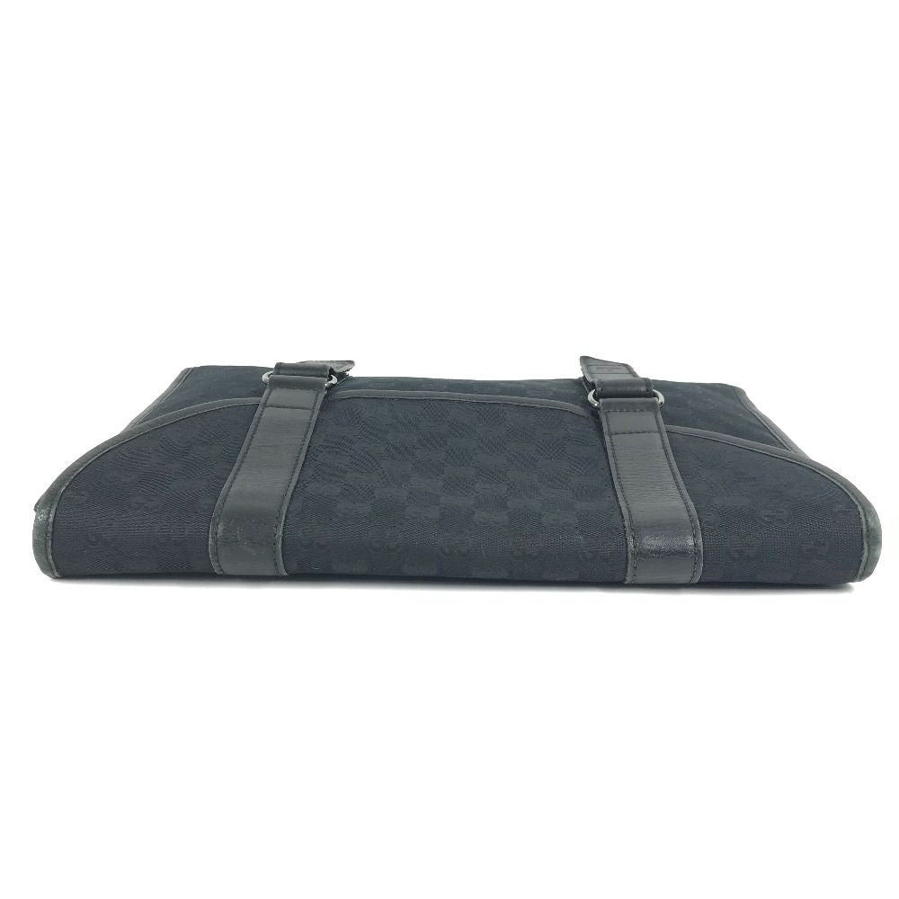 Gucci Clutch Logo GG Canvas Leather Black — view 6