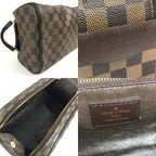 Louis Vuitton Second Bag Trousse Toilette King Damier Canvas Ebene Brown — view 8