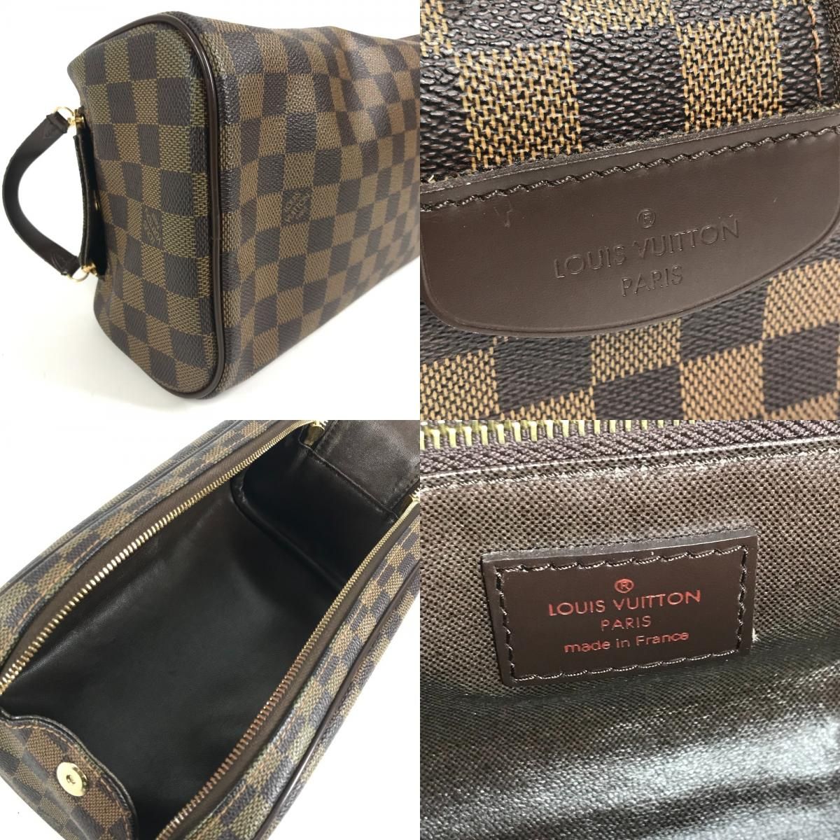 Louis Vuitton Second Bag Trousse Toilette King Damier Canvas Ebene Brown — view 8