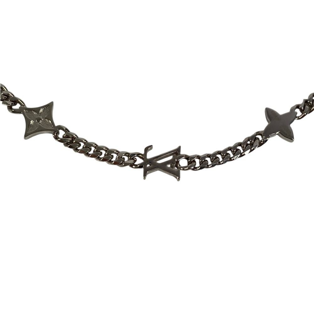 Louis Vuitton Necklace Monogram Low Metal Silver — view 3