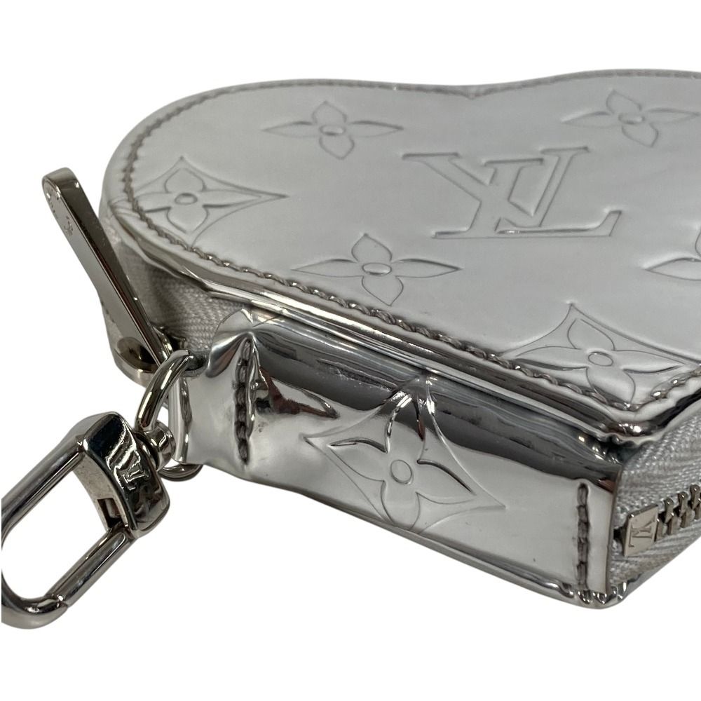 Louis Vuitton Coin Case Porte Monet Cours Leather Silver — view 6