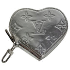 Louis Vuitton Coin Case Porte Monet Cours Leather Silver — view 2