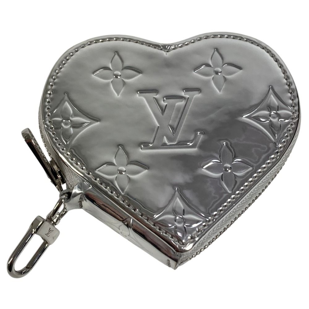 Louis Vuitton Coin Case Porte Monet Cours Leather Silver — view 2