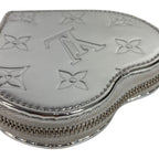 Louis Vuitton Coin Case Porte Monet Cours Leather Silver — view 5