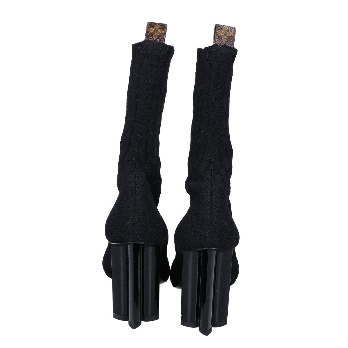 Louis Vuitton Monogram Socks Heel Boots 38 — view 3