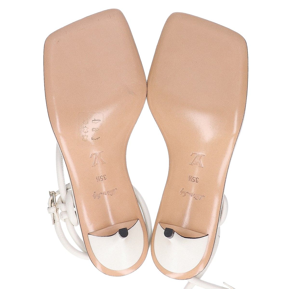 Louis Vuitton Nova Line Icon Logo Leather Sandals 35.5 — view 6