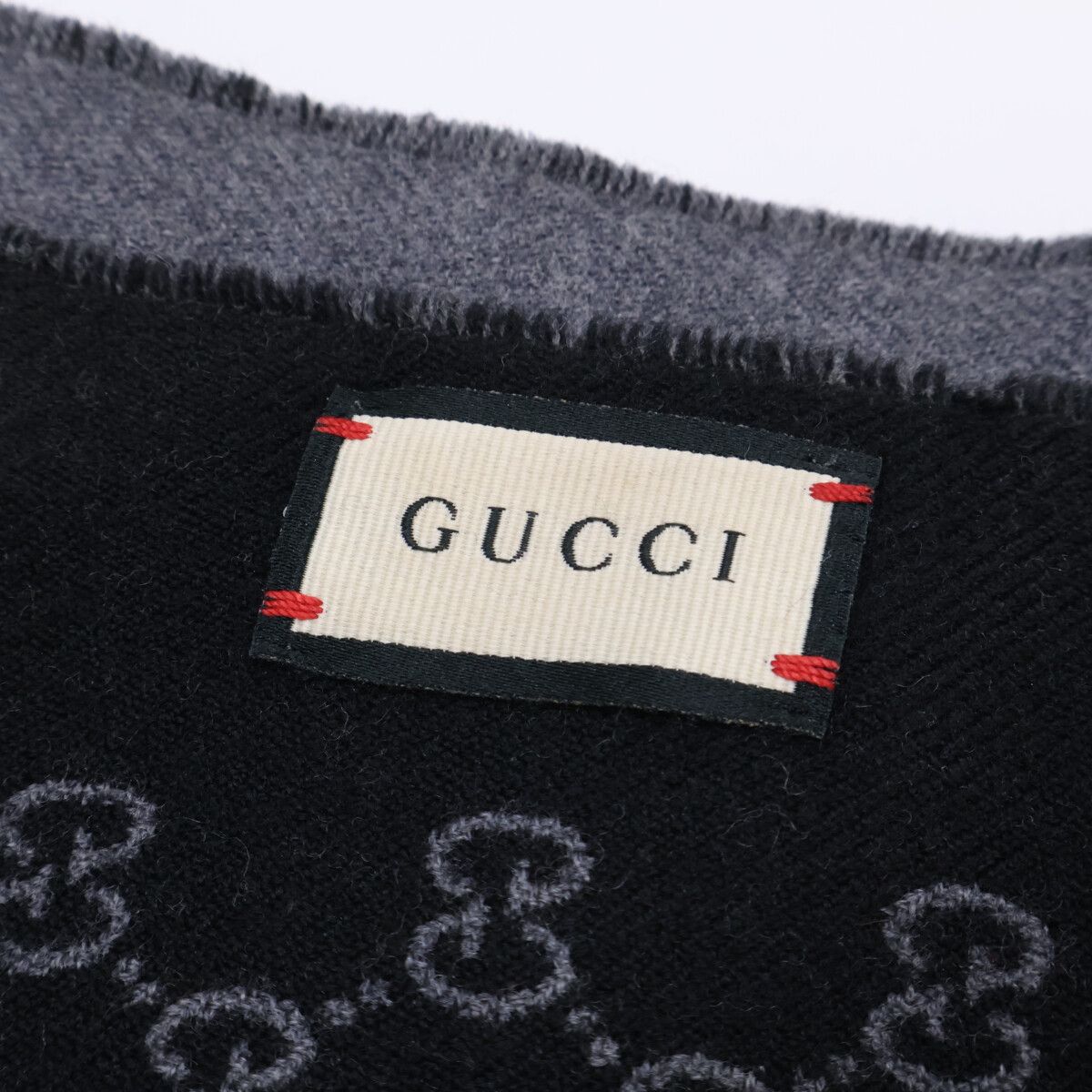 Gucci GG Pattern Double Jacquard Scarf — view 5