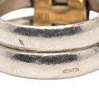 Hermes History Ring 49 Silver 18k Yellow Gold Combination — view 5