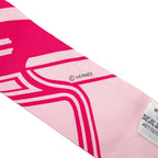 Hermes Twilly les Coupes Tattoo Coupe Tatouage Scarf Pink Silk — view 4