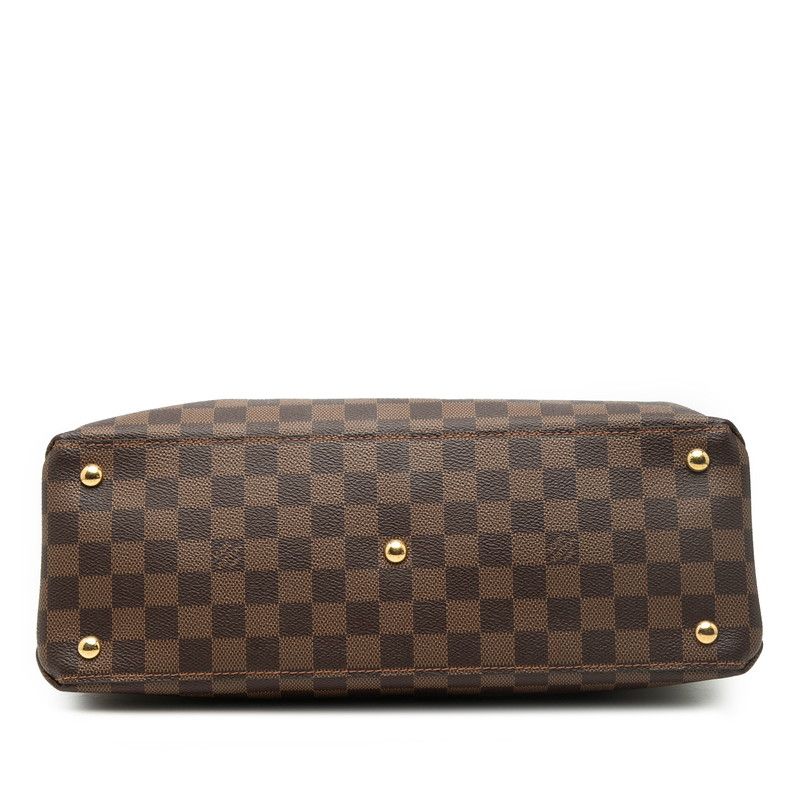 Louis Vuitton Damier LV Riverside 2-Way Shoulder Bag Ebene Brown Black Leather — view 3