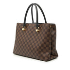 Louis Vuitton Damier LV Riverside 2-Way Shoulder Bag Ebene Brown Black Leather — view 2