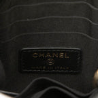 Chanel Logo Tweed Chain Shoulder Bag Phone Case Black Vinyl Leather — view 5