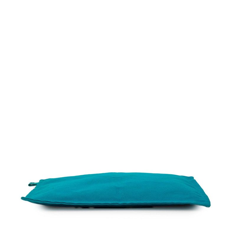 Hermes Bora Pouch GM H Logo Second Blue Canvas — view 3