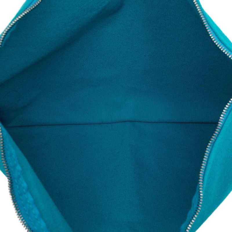 Hermes Bora Pouch GM H Logo Second Blue Canvas — view 5