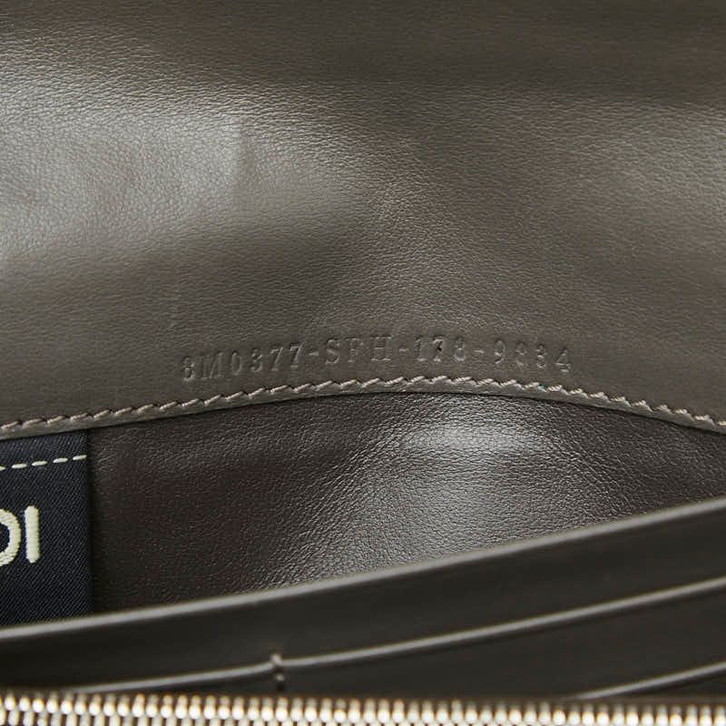 Fendi Peekaboo Wallet Blue Leather — view 9