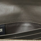 Fendi Peekaboo Wallet Blue Leather — view 9