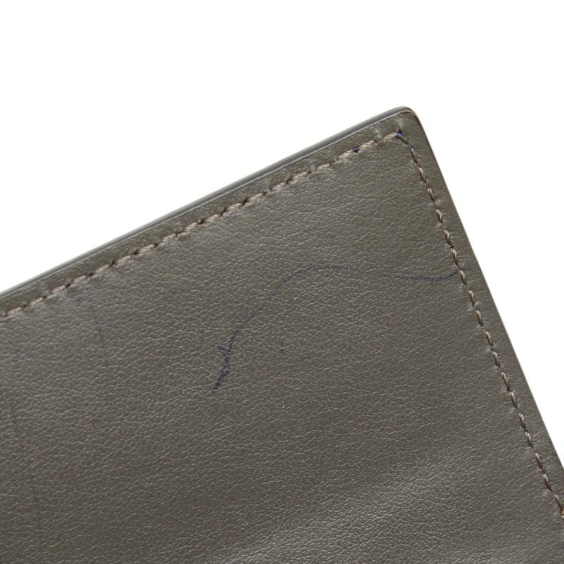 Fendi Peekaboo Wallet Blue Leather — view 6