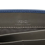 Fendi Peekaboo Wallet Blue Leather — view 8