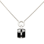 Chanel Ultra Pendant Necklace Black Silver Ceramic Diamond 18k White Gold — view 2