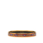 Hermes Enamel PM Cloisonne Bangle Gold Red Plated Bracelet — view 3