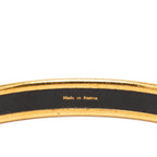 Hermes Enamel PM Cloisonne Bangle Gold Red Plated Bracelet — view 5