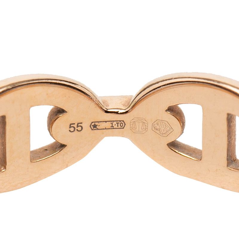 Hermes Chaine D'ancre Ring 55 18k Pink Gold — view 6