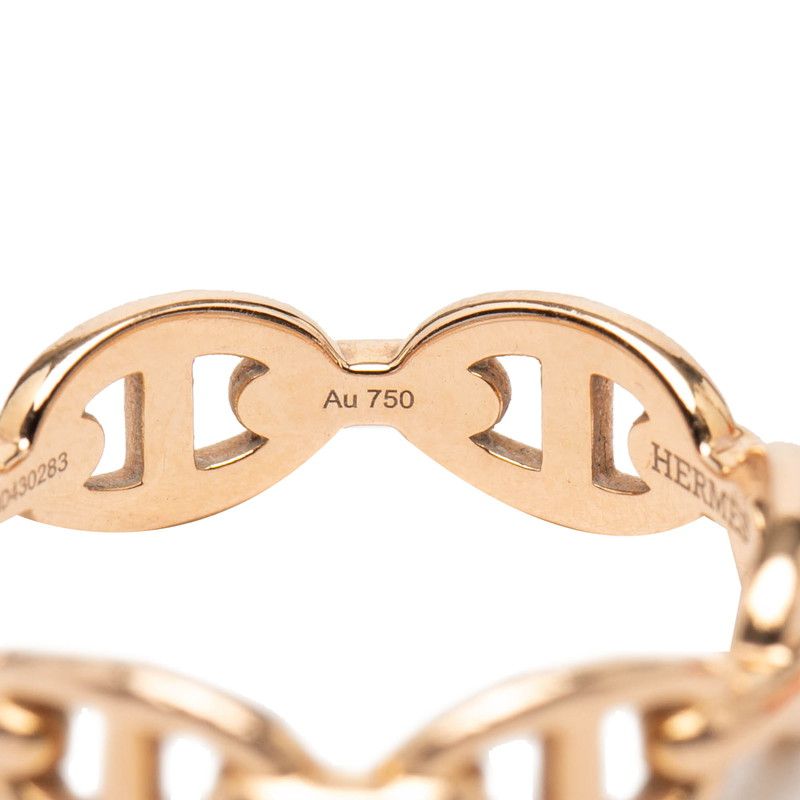 Hermes Chaine D'ancre Ring 55 18k Pink Gold — view 5