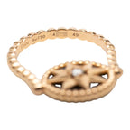 Dior Rose Devan Ring 49 Gold Black 18k Pink Onyx Diamond