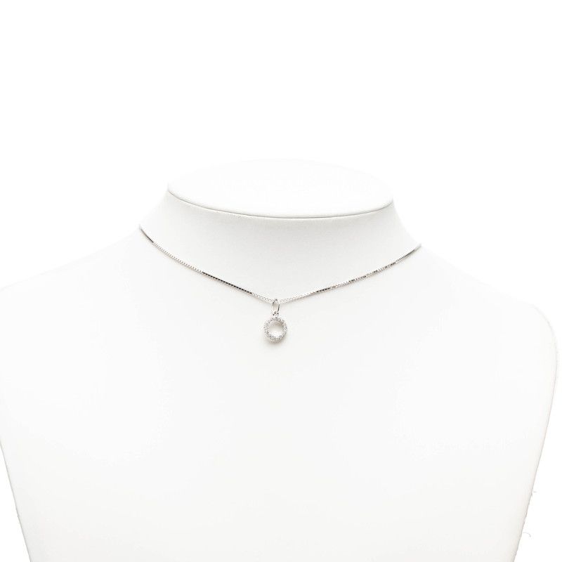 Gucci Circle Necklace 18k White Gold Diamond — view 7