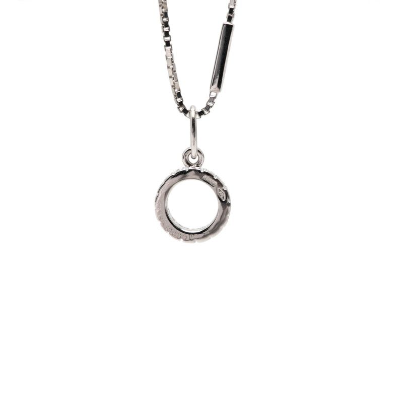 Gucci Circle Necklace 18k White Gold Diamond — view 2