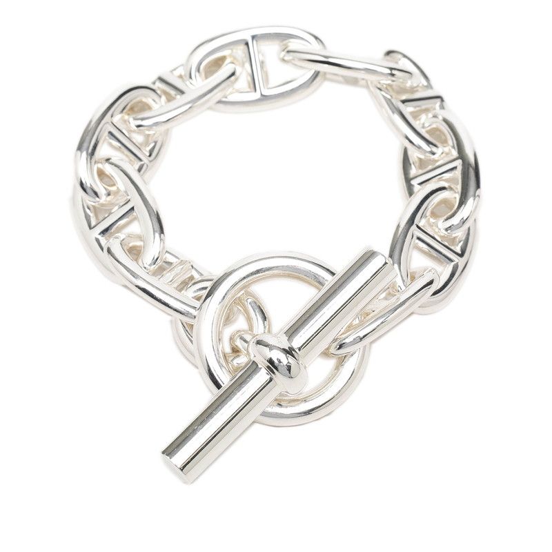 Hermes Chaine D'ancre TGM 10 Links Bracelet Silver — view 3