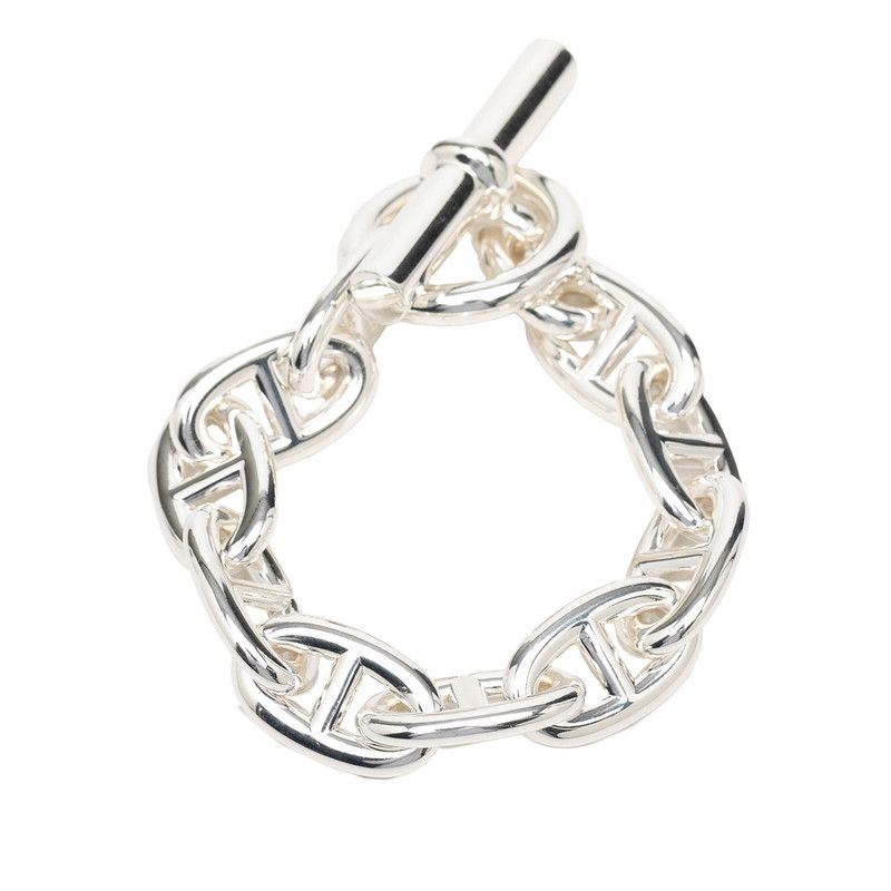 Hermes Chaine D'ancre TGM 10 Links Bracelet Silver — view 2