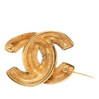 Chanel CC Logo Quilted Brooch Gold Plated — view 3