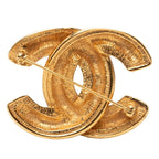 Chanel CC Logo Quilted Brooch Gold Plated — view 2