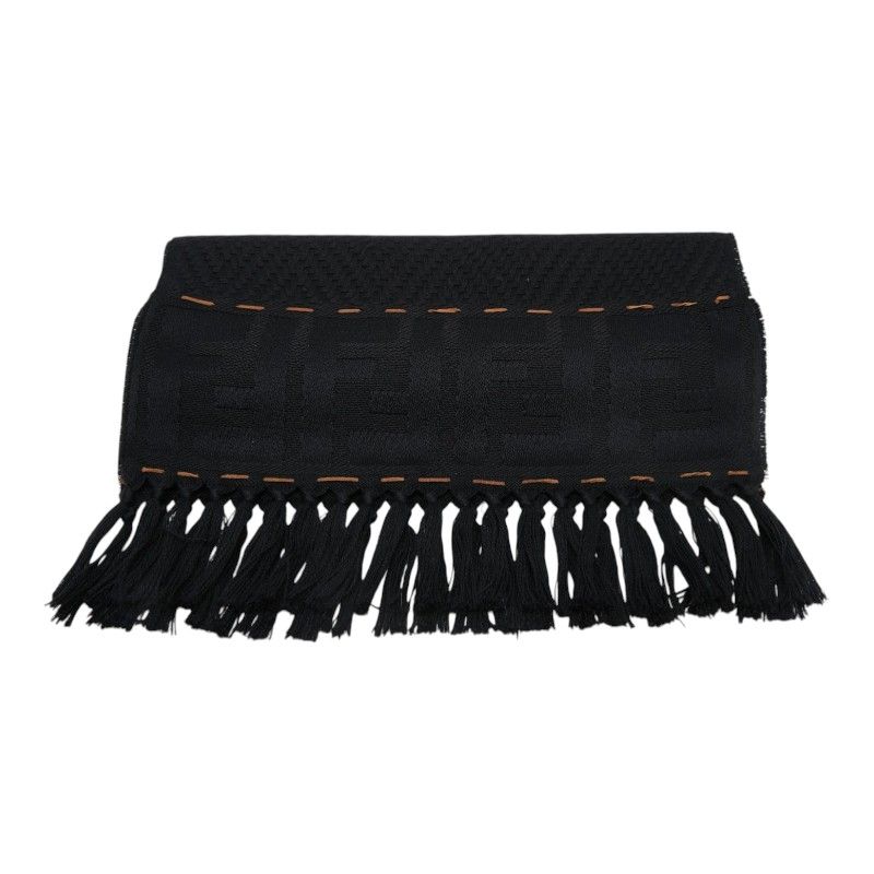 Fendi Fflogo Scarf Black Wool — view 2