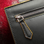 Fendi Tote Navy Wool Leather — view 7
