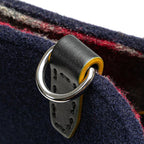 Fendi Tote Navy Wool Leather — view 4