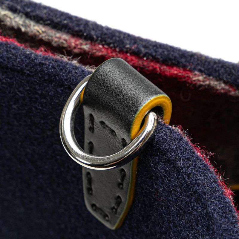 Fendi Tote Navy Wool Leather — view 4