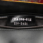 Fendi Tote Navy Wool Leather — view 8