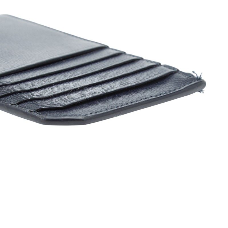 Saint Laurent Card Case Coin Fragment Navy Leather — view 4
