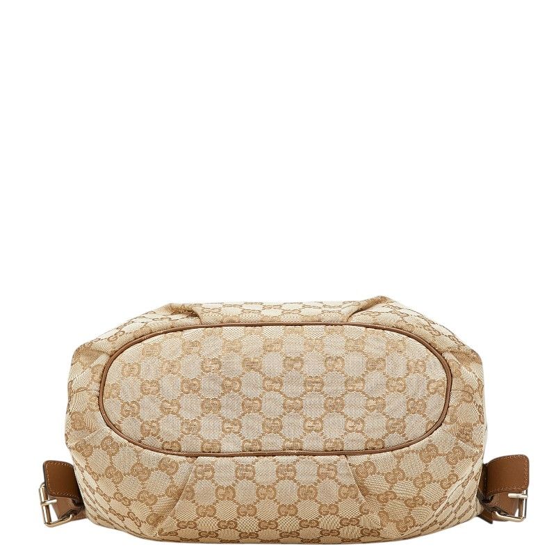 Gucci GG Canvas Crossbody Shoulder Bag Beige Brown — view 3