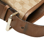 Gucci GG Canvas Crossbody Shoulder Bag Beige Brown — view 5