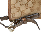 Gucci GG Canvas Crossbody Shoulder Bag Beige Brown — view 7