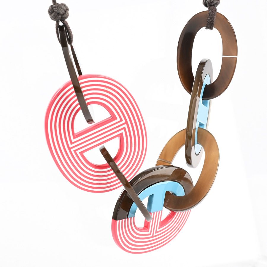 Hermes Necklace Calamba Blue — view 2