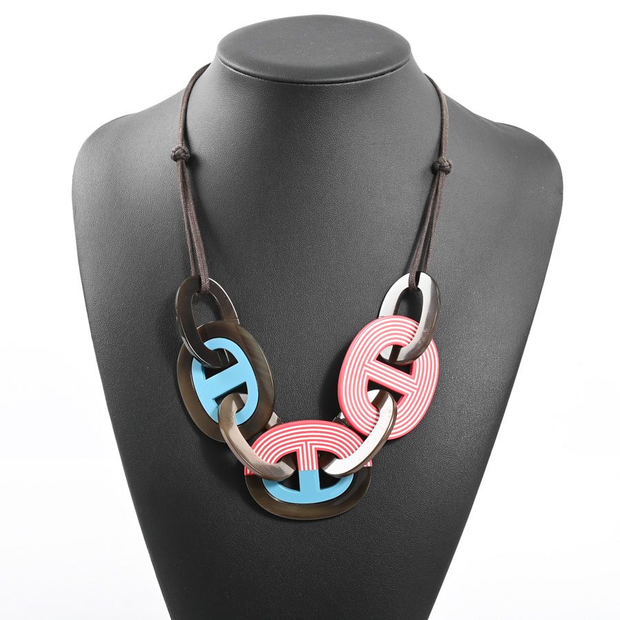Hermes Necklace Calamba Blue — view 7