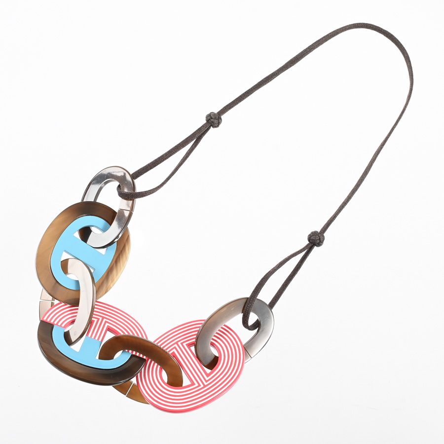 Hermes Necklace Calamba Blue — view 4