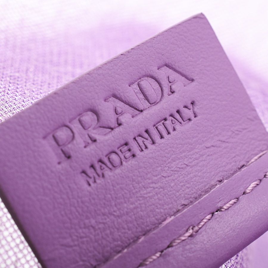 Prada Tote Mesh Totes Purple — view 6