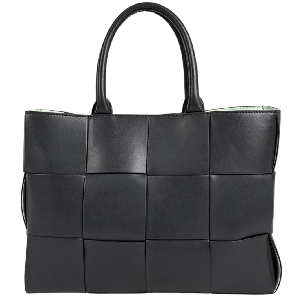 Bottega Veneta Arco Tote 2-Way Shoulder Bag Maxi Intrecciato Leather Gray — view 3