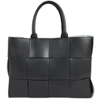 Bottega Veneta Arco Tote 2-Way Shoulder Bag Maxi Intrecciato Leather Gray — view 3